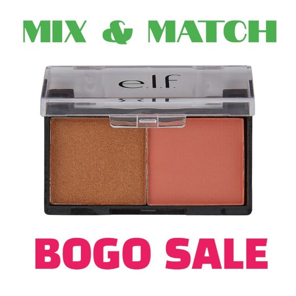 ELF Makeup Nwt Elf Eyeshadow Duo Dual Matte Peach Shimmer Gold